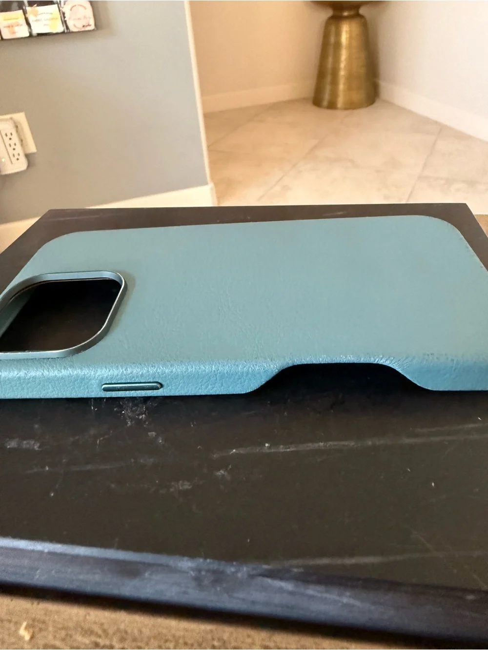 Symmetry Cactus Leather MagSafe Case by OtterBox - Teal Green